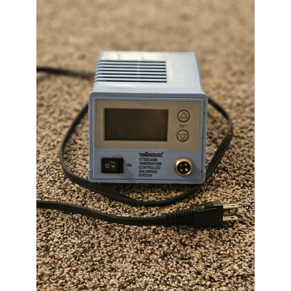 Velleman VTSSC40N Soldering Station LCD & Ceramic Heater 48 W Tested & Working